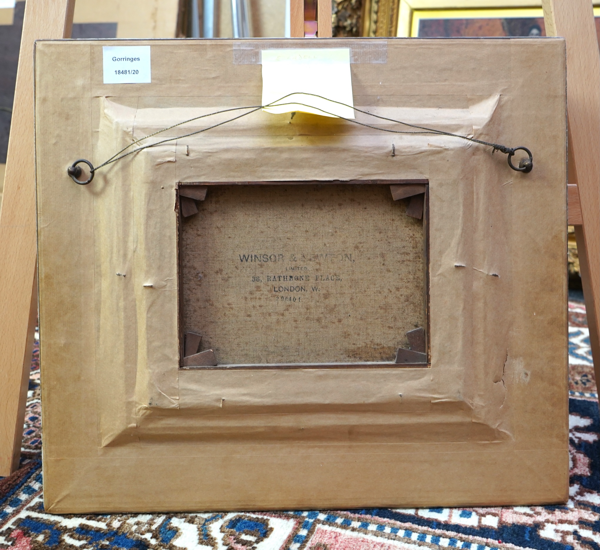 Edward Ladell, 1821-1886, A still life study of fruit and a wine glass on a tabletop